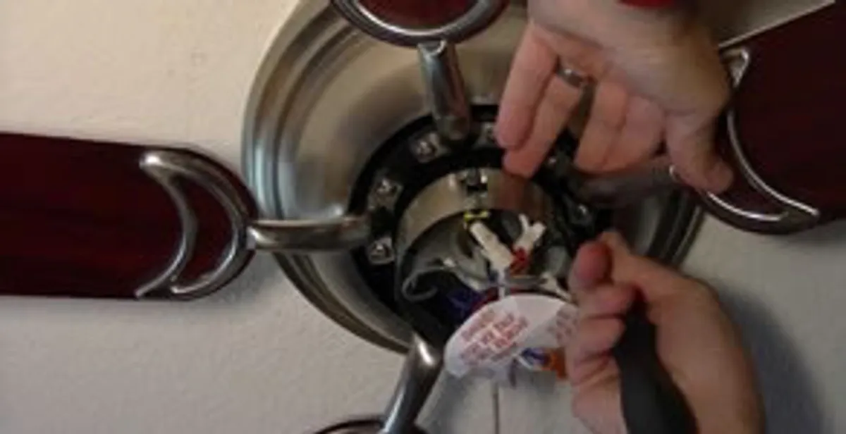 Ceiling fan installation with electrical wiring and mounting by professional electrician in Indianapolis, IN
