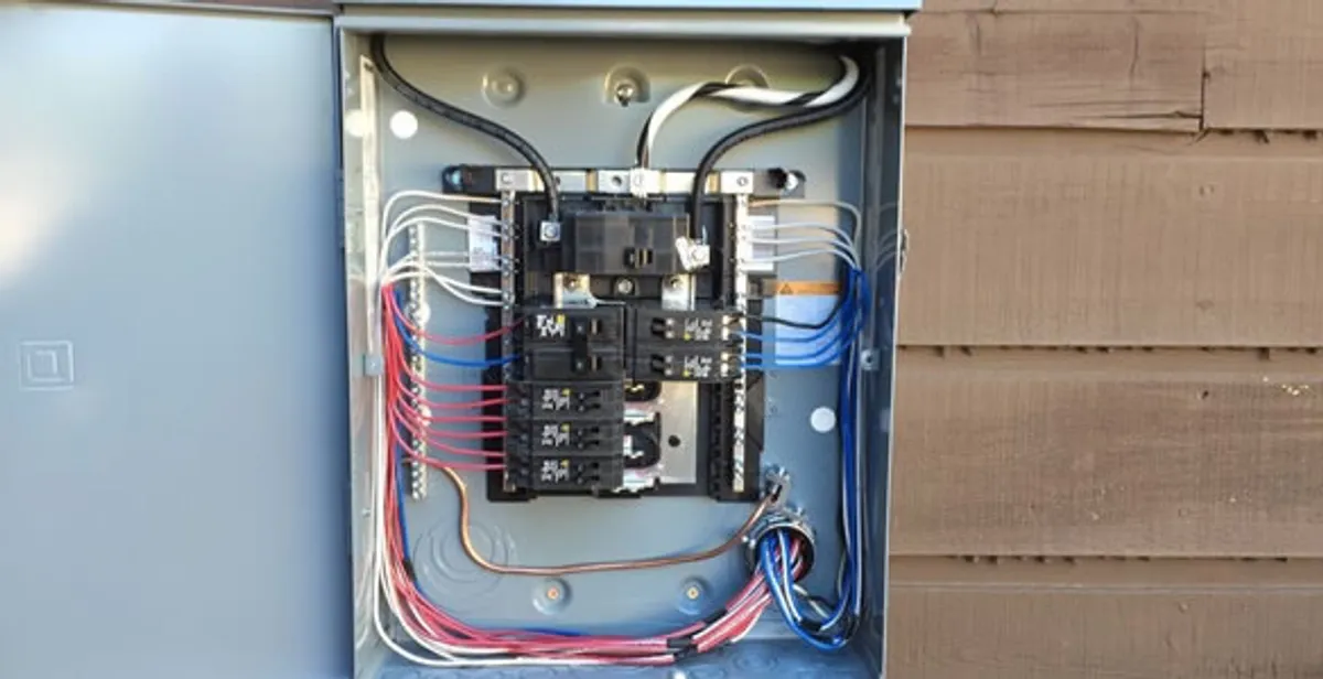 electrical panel upgrade service featuring newly installed electrical panel wired by licensed electricians in Indianapolis, IN