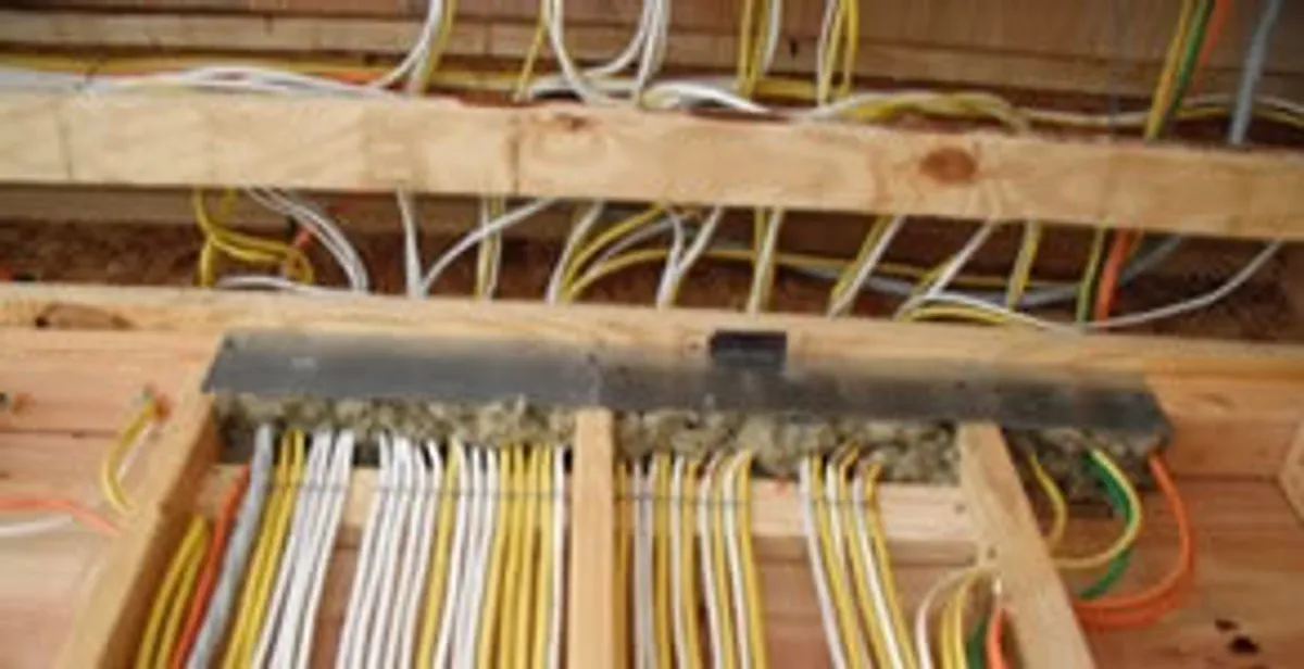 new construction wiring services with organized electrical rough-in performed by licensed electricians in Indianapolis, IN