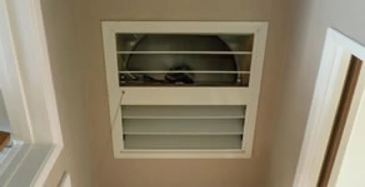 whole house fan installation services with ceiling-mounted ventilation system in Indianapolis, IN
